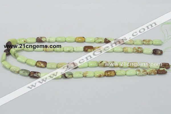 CLE40 15.5 inches 8*12mm rectangle lemon turquoise beads wholesale