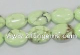 CLE46 15.5 inches 12*16mm oval lemon turquoise beads wholesale