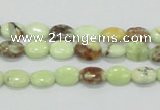 CLE52 15.5 inches 8*10mm oval lemon turquoise beads wholesale