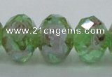 CLG16 13.5 inches 9*12mm faceted rondelle handmade lampwork beads