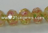 CLG26 15 inches 8*10mm faceted rondelle handmade lampwork beads