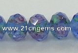 CLG27 15 inches 8*10mm faceted rondelle handmade lampwork beads