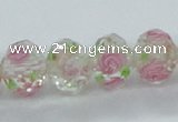 CLG31 15 inches 8*10mm faceted rondelle handmade lampwork beads