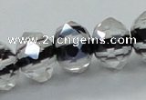 CLG48 13 inches 9*12mm faceted rondelle handmade lampwork beads