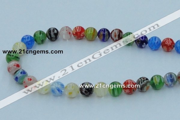 CLG502 16 inches 10mm round lampwork glass beads wholesale