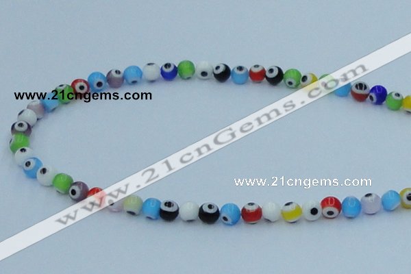 CLG504 16 inches 6mm round lampwork glass beads wholesale