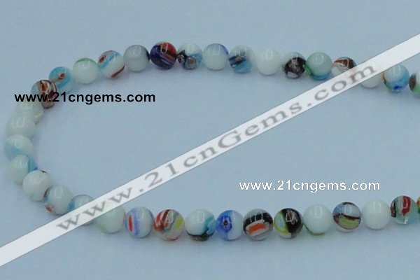 CLG509 16 inches 8mm round lampwork glass beads wholesale