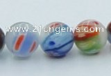 CLG510 16 inches 12mm round lampwork glass beads wholesale