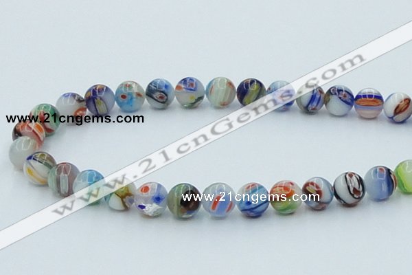 CLG510 16 inches 12mm round lampwork glass beads wholesale