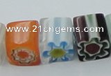 CLG512 16 inches 10*10mm cube lampwork glass beads wholesale