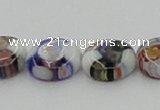 CLG515 16 inches 10mm flat round lampwork glass beads wholesale