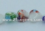 CLG524 16 inches 10*10mm heart lampwork glass beads wholesale