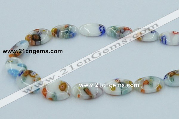 CLG526 16 inches 13*18mm oval lampwork glass beads wholesale