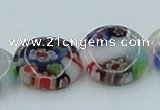 CLG527 16 inches 12mm flat round lampwork glass beads wholesale