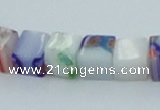 CLG531 16 inches 6*6mm cube lampwork glass beads wholesale