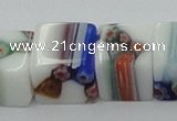 CLG533 16 inches 10*10mm cube lampwork glass beads wholesale