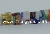 CLG562 16 inches 6*6mm cube lampwork glass beads wholesale