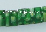 CLG565 16 inches 8*8mm cube lampwork glass beads wholesale