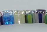 CLG567 16 inches 8*8mm cube lampwork glass beads wholesale