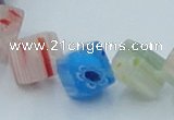 CLG569 16 inches 8*8mm cube lampwork glass beads wholesale