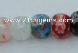 CLG571 16 inches 8*10mm rondelle lampwork glass beads wholesale