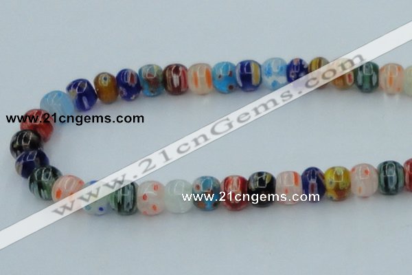 CLG571 16 inches 8*10mm rondelle lampwork glass beads wholesale