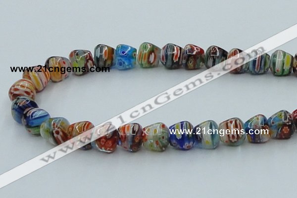 CLG574 16 inches 10*12mm apple lampwork glass beads wholesale