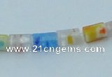 CLG575 16 inches 4*6mm cylinder lampwork glass beads wholesale