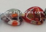 CLG581 16 inches 16*16mm heart lampwork glass beads wholesale