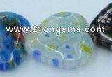 CLG583 16 inches 20*20mm heart lampwork glass beads wholesale