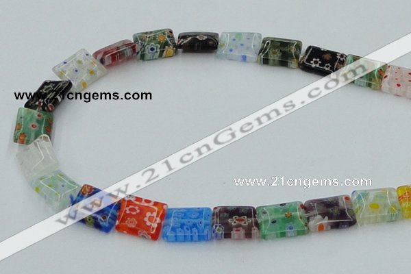 CLG585 16 inches 10*12mm rectangle lampwork glass beads wholesale