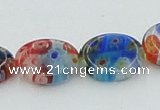 CLG589 16 inches 10*12mm oval lampwork glass beads wholesale