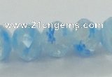 CLG59 15 inches 8*10mm faceted rondelle handmade lampwork beads