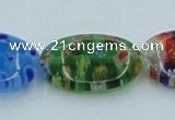 CLG590 16 inches 13*18mm oval lampwork glass beads wholesale