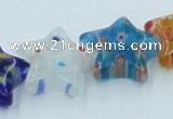 CLG592 16 inches 14*14mm star lampwork glass beads wholesale