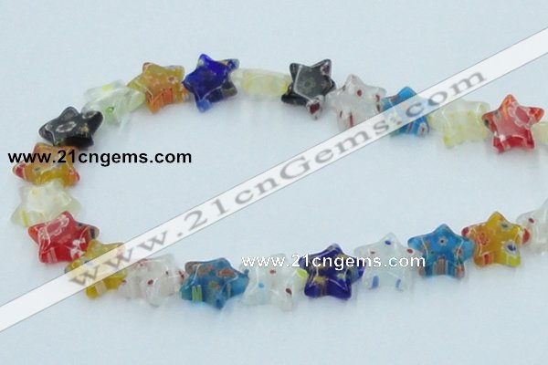 CLG592 16 inches 14*14mm star lampwork glass beads wholesale