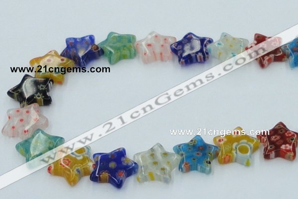 CLG593 16 inches 18*18mm star lampwork glass beads wholesale