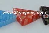 CLG594 16 inches 20*20mm triangle lampwork glass beads wholesale