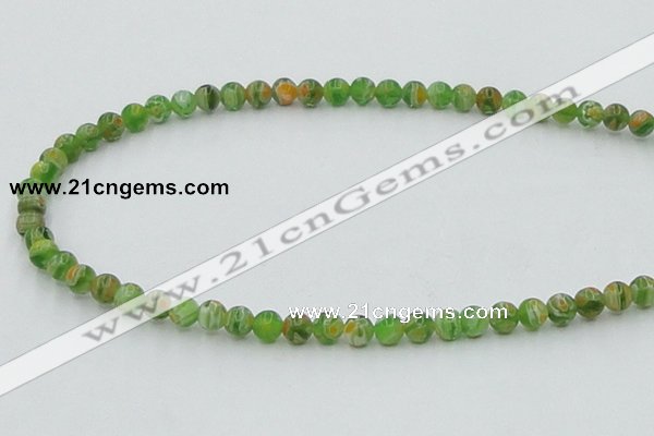 CLG602 16 inches 6mm round lampwork glass beads wholesale