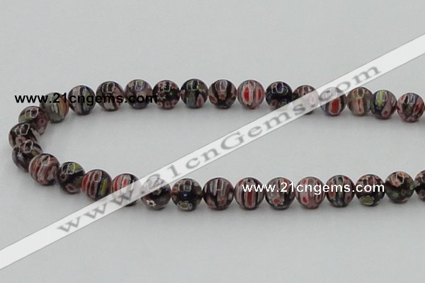 CLG604 16 inches 10mm round lampwork glass beads wholesale