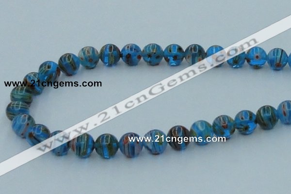 CLG605 16 inches 10mm round lampwork glass beads wholesale