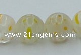 CLG606 16 inches 12mm round lampwork glass beads wholesale