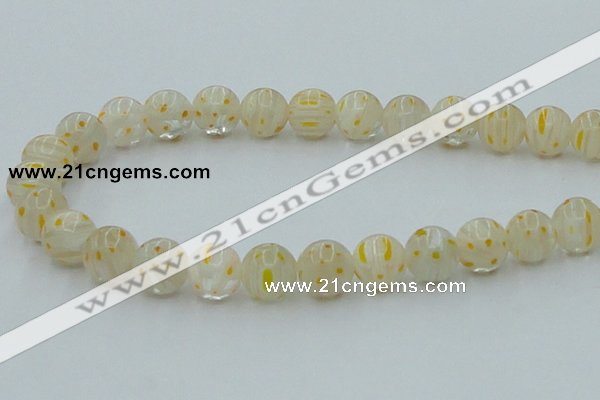 CLG606 16 inches 12mm round lampwork glass beads wholesale