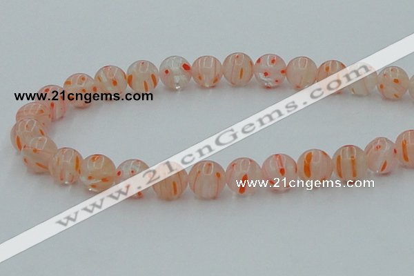 CLG607 16 inches 12mm round lampwork glass beads wholesale