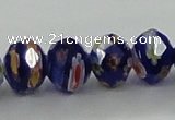 CLG61 15 inches 8*10mm faceted rondelle handmade lampwork beads