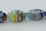 CLG611 5PCS 16 inches 7*12mm rice lampwork glass beads wholesale