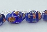 CLG613 5PCS 16 inches 7*12mm rice lampwork glass beads wholesale