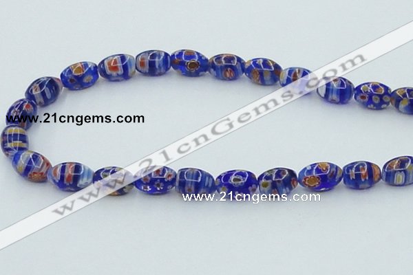 CLG613 5PCS 16 inches 7*12mm rice lampwork glass beads wholesale