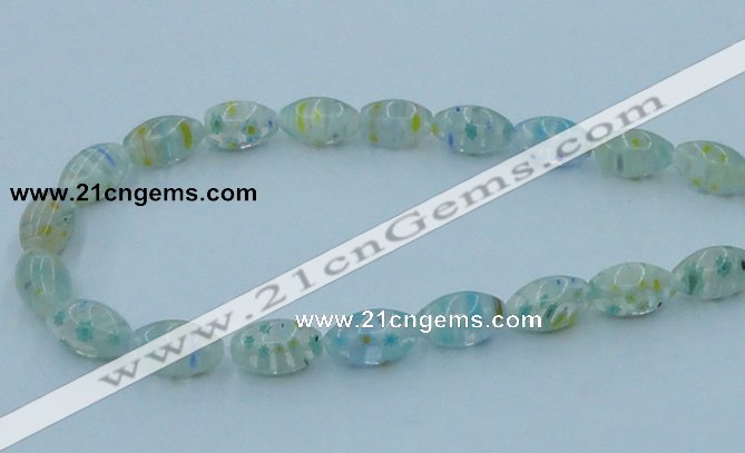 CLG615 3PCS 16 inches 10*16mm rice lampwork glass beads wholesale