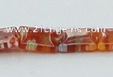 CLG618 5PCS 16 inches 8*10mm rectangle lampwork glass beads wholesale